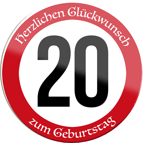 4252024254860		 ''Herzlichen Glückwunsch zum Geburtstag 20''
 Schilderstore24 Blechschilder sind perfekt als Geschenk zu Weihnachten, Geburtstage, Feiern, Partys, Grillabende, Namenstag, Feiertag, Mädelsabend, Hochzeit. Jederzeit stilvoll im Wohnzimmer, Partykeller, Garage, Praxis, Büro, Café, Hauseingang Zuhause Eltern Geschwister oma opa familie geburtstag happy birthday