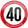 4252024254884		 ''Herzlichen Glückwunsch zum Geburtstag 40''
Schilderstore24 Blechschilder sind perfekt als Geschenk zu Weihnachten, Geburtstage, Feiern, Partys, Grillabende, Namenstag, Feiertag, Mädelsabend, Hochzeit. Jederzeit stilvoll im Wohnzimmer, Partykeller, Garage, Praxis, Büro, Café, Hauseingang Zuhause Eltern Geschwister oma opa familie geburtstag happy birthday