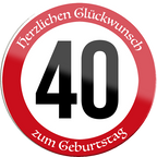 4252024254884		 ''Herzlichen Glückwunsch zum Geburtstag 40''
Schilderstore24 Blechschilder sind perfekt als Geschenk zu Weihnachten, Geburtstage, Feiern, Partys, Grillabende, Namenstag, Feiertag, Mädelsabend, Hochzeit. Jederzeit stilvoll im Wohnzimmer, Partykeller, Garage, Praxis, Büro, Café, Hauseingang Zuhause Eltern Geschwister oma opa familie geburtstag happy birthday