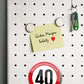 Magnet ''Herzlichen Glückwunsch zum Geburtstag 40'' 8x8cm