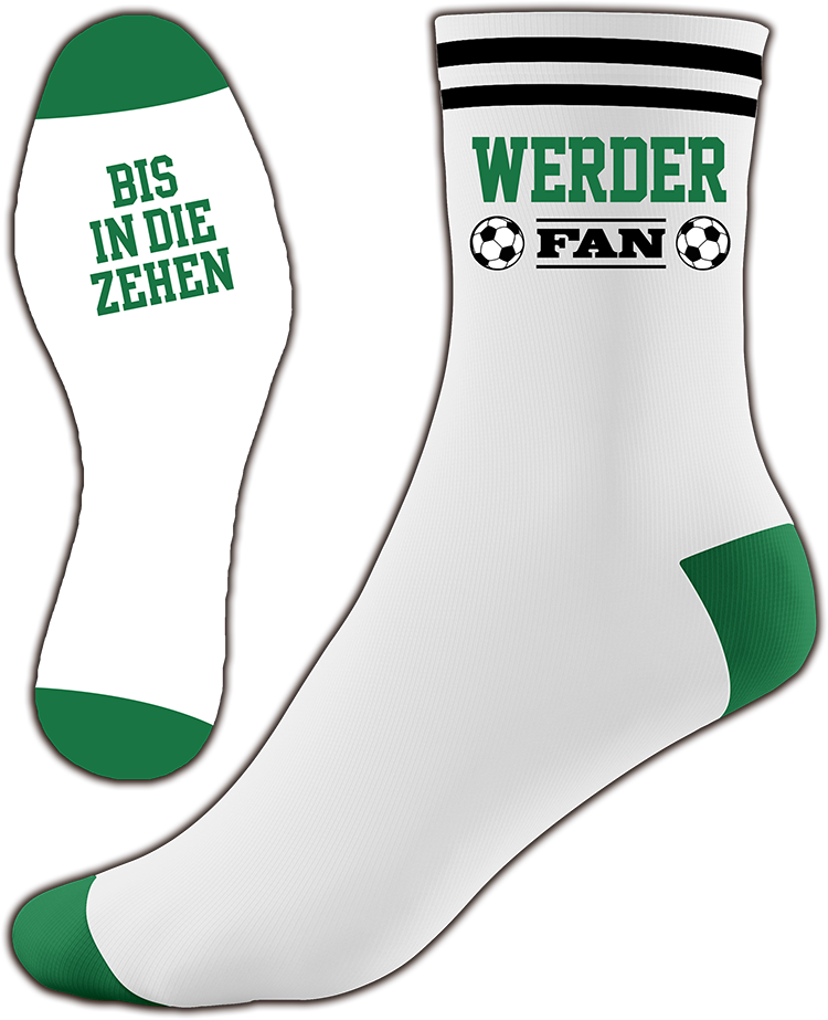 4252024254235				 ''Werder Fan (weiß) - bis in die Zehen''
Schilderstore24 Blechschilder sind perfekt als Geschenk zu Weihnachten, Geburtstage, Feiern, Partys, Grillabende, Namenstag, Feiertag, Mädelsabend, Hochzeit. Unisex Fußball Sportsocken Spaßsocken Strümpfe Fan Fußball Mannschaft Verein Bolzen Ball sport liga kicken stadion freizeit