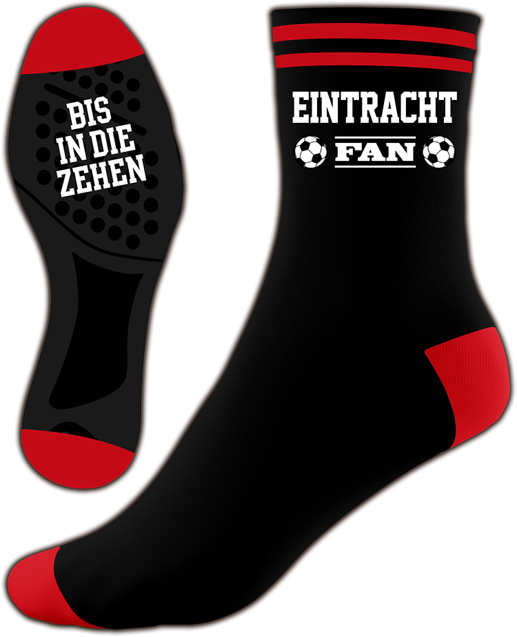 4252024253955				 ''Eintracht Fan (schwarz) - bis in die Zehen''
Schilderstore24 Blechschilder sind perfekt als Geschenk zu Weihnachten, Geburtstage, Feiern, Partys, Grillabende, Namenstag, Feiertag, Mädelsabend, Hochzeit. Unisex Fußball Sportsocken Spaßsocken Strümpfe Fan Fußball Mannschaft Verein Bolzen Ball sport liga kicken stadion freizeit