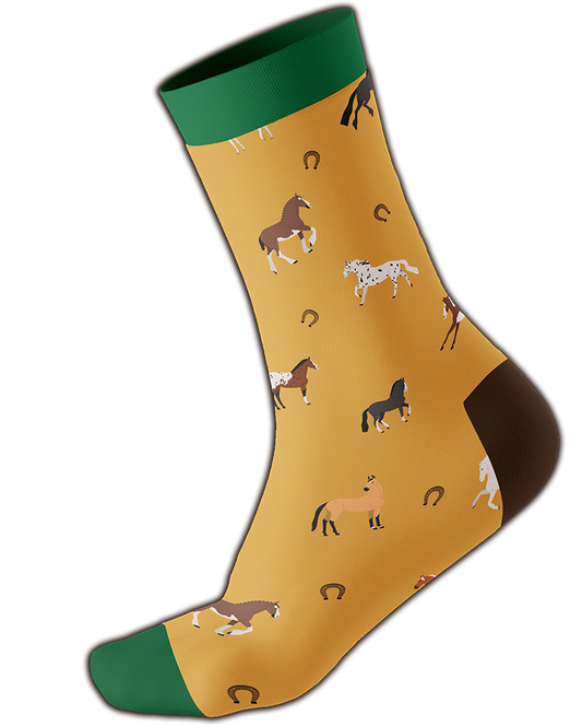 4252024254266				 ''Pferde Motive''
Schilderstore24 Socken sind perfekt als Geschenk zu Weihnachten, Geburtstage, Feiern, Partys, Grillabende, Namenstag, Feiertag, Mädelsabend, Hochzeit. Nutztier Pferd Reiten Pony Stall sattel ausreiten pferd tier landwirtschaft rasseUnisex Tiere Freizeitsocken Geschenk Spaßsocken Strümpfe