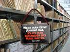 Blechschild ''Wenn man keine Ahnung hat.. Maul halten'' 18x12cm