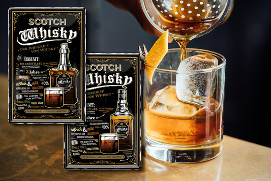 Tin sign "Scotch Whiskey (screw cap)" 20x30cm