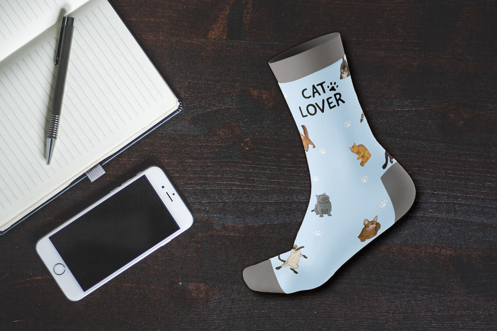 Tiersocken ''Cat Lover'' Einheitsgröße 38-45