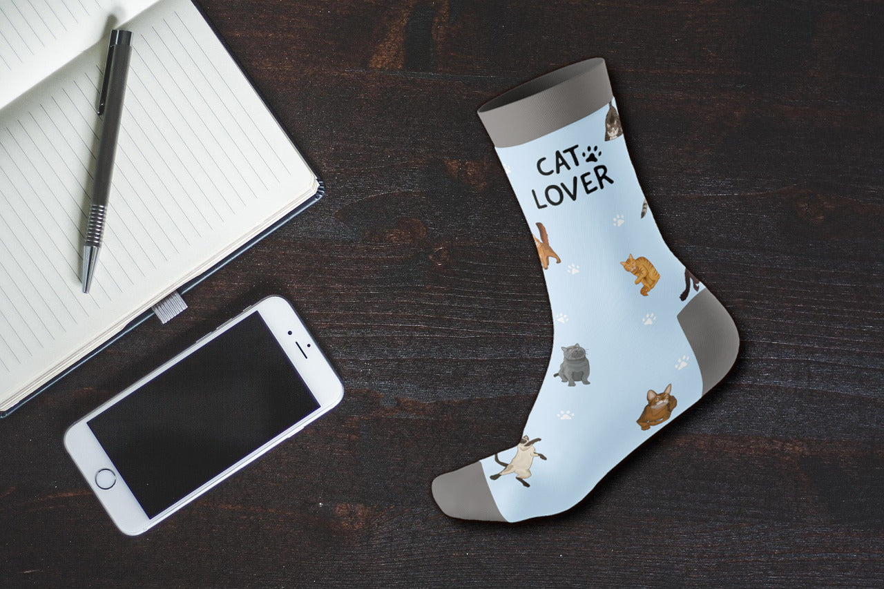 Tiersocken ''Cat Lover'' Einheitsgröße 38-45