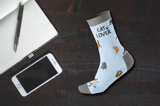 Tiersocken ''Cat Lover'' Einheitsgröße 38-45