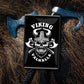 Blechschild ''Viking Valhalla (schwarz, Äxte)'' 20x30cm