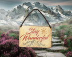 Blechschild ''Stay Wanderful'' 18x12cm