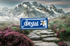 Blechschild ''Ötztal (blume)'' 28x12cm