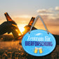 Blechschild ''Zentrum der Bierfoschung'' 18x14cm