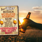 Blechschild ''Im Bier weibliche Hormone redet mist'' 20x30cm