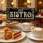 Blechschild ''Cafe Bistro'' 28x12cm