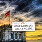 Blechschild ''Make Germany great again (weiß)'' 28x12cm