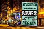 Blechschild ''Studieren kann jeder Busfahrer'' 20x30cm