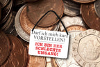 Blechschild ''Darf ich mich kurz Vorstellen. Schlechte Umgang'' 18x12cm
