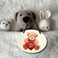 Blechschild ''I Love You (teddy)'' 18x14cm
