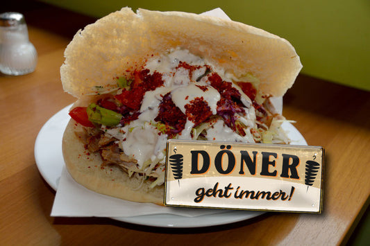 Blechschild ''Döner geht immer!'' 28x12cm