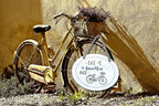 Blechschild ''Life is a beautiful Ride (grau)'' 18x14cm