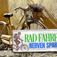 Blechschild ''Rad fahren, nerven sparen'' 28x12cm