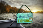 Blechschild ''Good time for Fishing'' 18x12cm