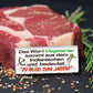 Blechschild ''Das Wort Vegetarier.. zu blöd zum jagen'' 28x12cm
