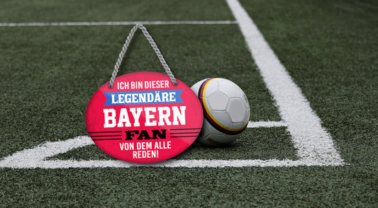 Blechschild  ''Ich bin dieser legendäre Bayern Fan'' 18x14cm