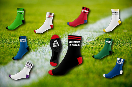Fußball Fansocken ''bis in die Zehen'' Einheitsgröße 38-45