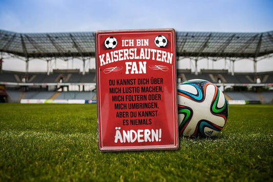 Blechschild ''Kaiserslautern Fan ´20'' 20x30cm