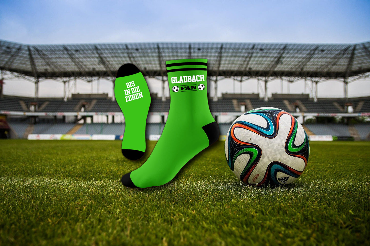 Fußball Fansocken ''bis in die Zehen'' Einheitsgröße 38-45