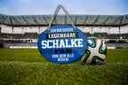 Blechschild ''Ich bin dieser legendäre Schalke Fan (blau)'' 18x14cm