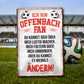 Blechschild ''Offenbach Fan'' 20x30cm