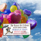 Blechschild ''Die Kunst des Lebens. im Regen tanzen'' 28x12cm