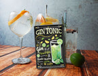 Blechschild ''Gin Tonic (schwarz)'' 20x30cm