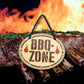 Blechschild ''BBQ Zone'' 18x14cm