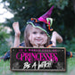 Blechschild ''In a world full of Princess be a Witch'' 28x12cm