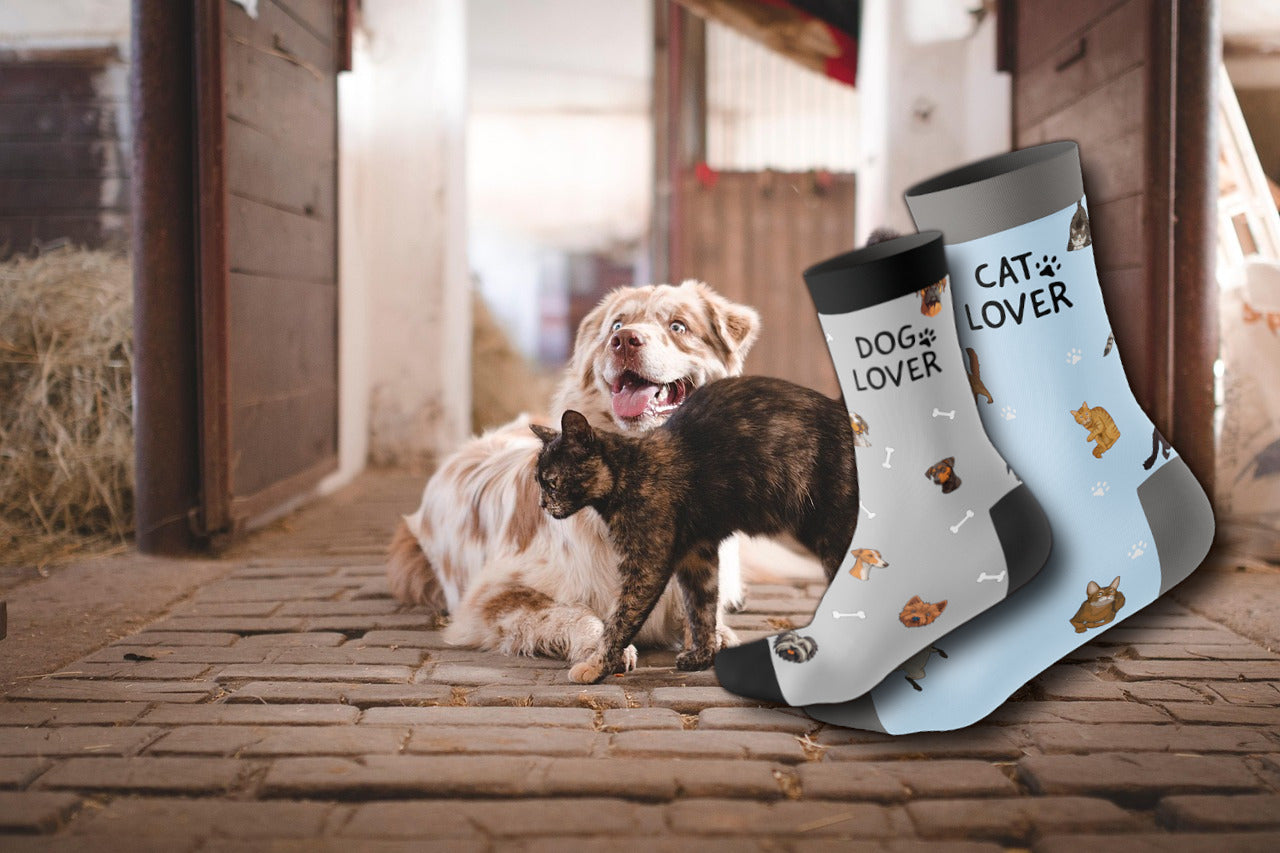 Tiersocken ''Cat Lover'' Einheitsgröße 38-45