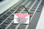 Blechschild ''Gratulation, sie sind am Ende des Internets'' 18x12cm