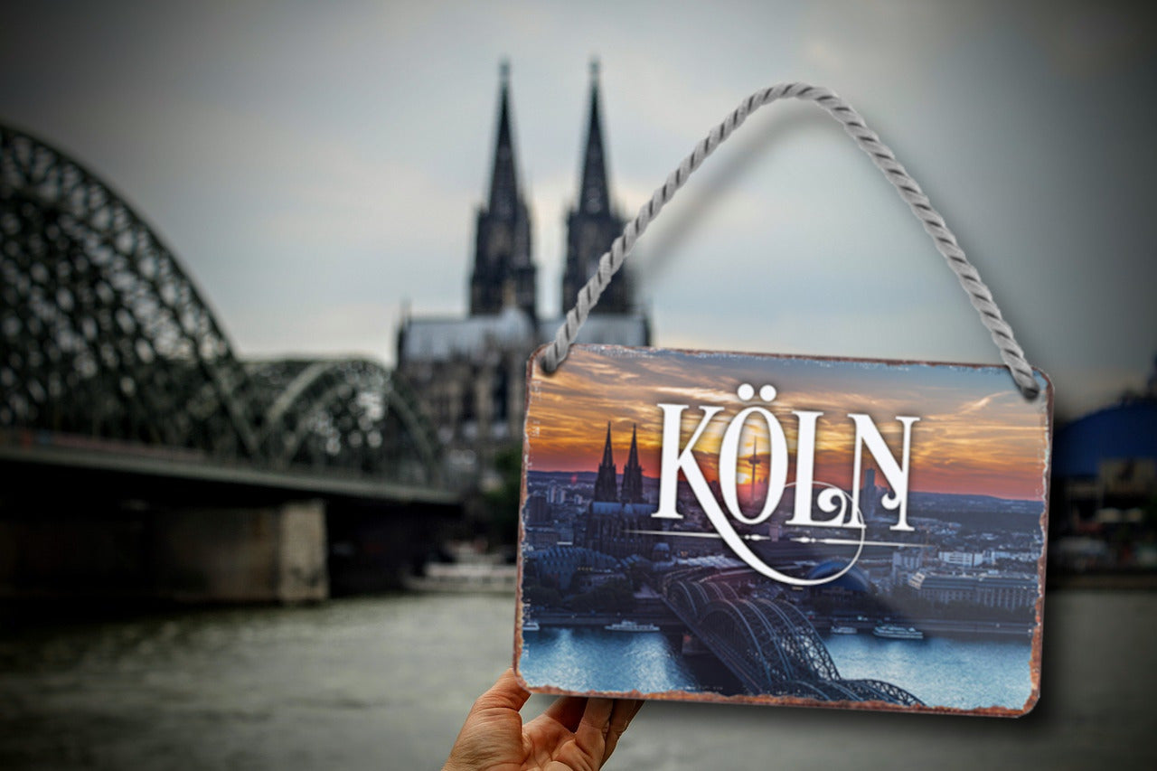 Blechschild ''Köln'' 18x12cm