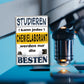 Blechschild ''Studieren kann jeder Chemielaborant'' 20x30cm