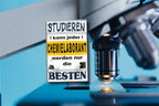 Blechschild ''Studieren kann jeder Chemielaborant'' 20x30cm