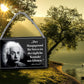 Tin sign ''The main reason for stress is the.. (Einstein)'' 18x12cm