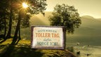 Blechschild ''Heute wird ein toller Tag, dafür sorge Ich'' 20x30cm