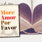 Blechschild ''More amor por favor'' 20x30cm