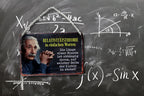 Tin sign "Theory of Relativity Klotür (Einstein)" 18x12cm