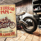 Blechschild ''Motorrad Papa, wie normaler Papa nur Cooler'' 20x30cm