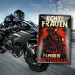 Blechschild ''Echte Frauen fahren Motorrad (neu)'' 20x30cm