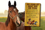 Blechschild ''Ein Pferd ist nicht nur ein Pferd. Bester Freund'' 20x30cm