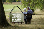 Blechschild ''Ich bin dieser legendäre böse alte Mann'' 18x12cm